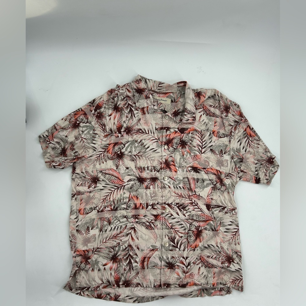 Tommy Bahama, Tropical Silk Print Men's Shirt - Picture 6 of 7